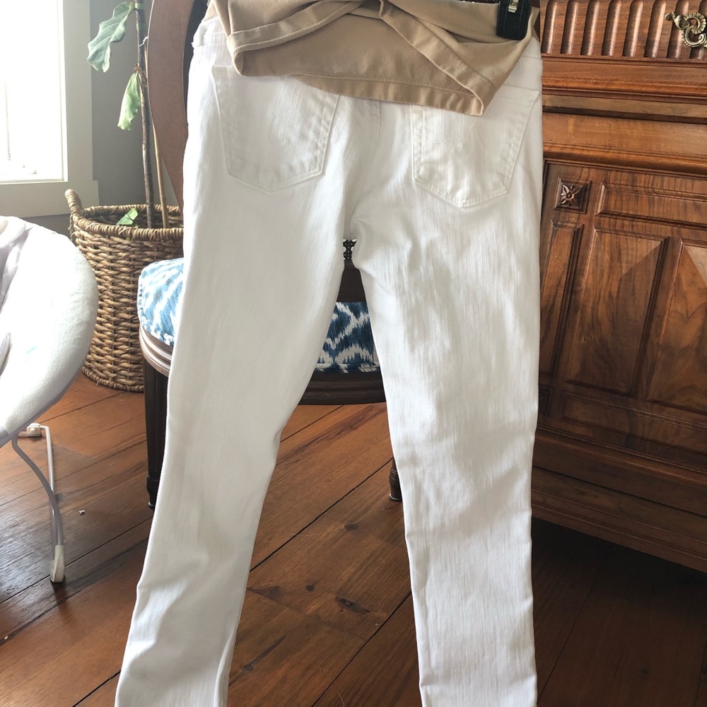 AG White Maternity Jeans